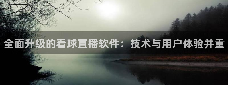飞速直播nba直播无插件：全面升级的看球直播软件：技术与用户体验并重