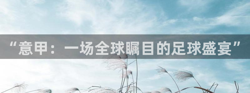 飞速体育直播无插件：“意甲：一场全球瞩目的足球盛宴”